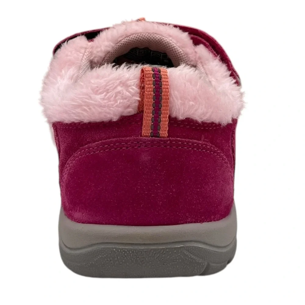 KEEN Newport Youth Girls Faux Fur Leather Outdoor Shoe Size 5 Fruit Dove Fuchsia